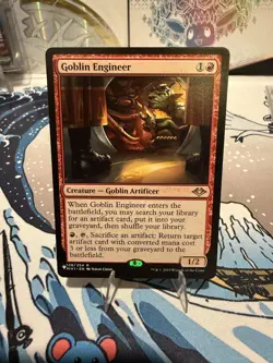 MTG Magic the Gathering Goblin Engineer (128/316) Modern Horizons -NM - Image 1