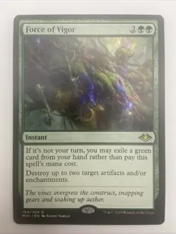 MTG X1 Force of Vigor #164/254 Modern Horizons MH1 -NM - Image 1
