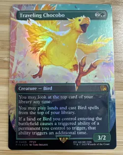 Traveling Chocobo (Borderless) - Foil LP MTG - Image 1