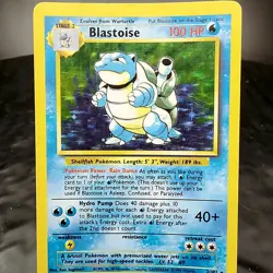 Blastoise Holo 2/102 Base Set WOTC 1999 Pokemon Card Unlimited Rare MP/LP ⭐ - Image 1