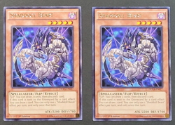 Yugioh TCG- 2x Shaddoll Beast - DUEA-EN027 - LP - 1st - Rare - Flip Effect 2014 - Image 1