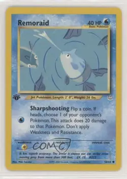 Remoraid 1st Ed. Pokemon Neo Revelation #50 2001 - Image 1