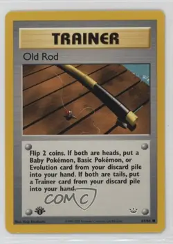 Old Rod 1st Ed. Pokemon Neo Revelation #64 2001 - Image 1