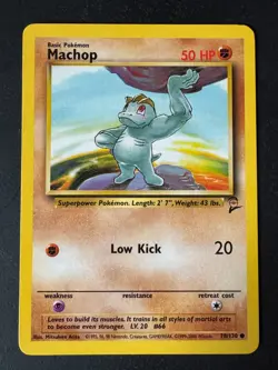 Machop Pokemon Card Common Base Set 2 - 78/130 1999 - Image 2