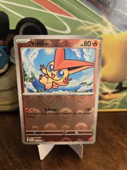 Pokemon Victini SVP 208 Full Art Promo + 12/86 Poke ball Holo. - Image 4
