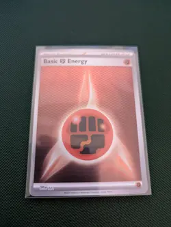 Pokemon Fighting Energy SVE Black Bolt NM Holo - Image 1