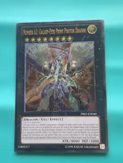 Yugioh - Number 62: Galaxy-Eyes Prime Proton Dragon Ultimate Rare PRIO-EN040 MP - Image 1