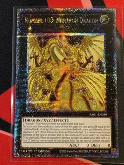 Yugioh - Number 100: Numeron Dragon (QCR) - RA01-EN039 - Near Mint - Image 1