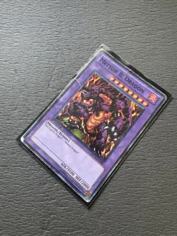 Yugioh - Meteor B. Dragon - Super Rare 1st Edition LP - FREE Holographic Card - Image 2