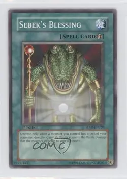 Sebek's Blessing 1st Ed. YuGiOh Dinosaur's Rage Structure Deck #SD09-EN020 2006 - Image 1