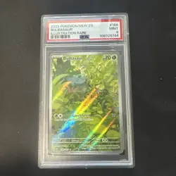PSA 9 Bulbasaur 166/165 AR MEW 151 Pokemon Card - Image 1
