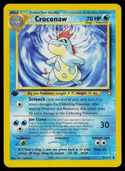 Pokemon Card - Croconaw Neo Genesis 31/111 1st Edition - Image 1