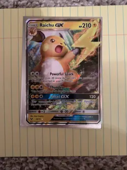 Pokemon TCG: Raichu GX 29/73 Pokemon Card Shining Legends 2017 LP Rare Card - Image 1