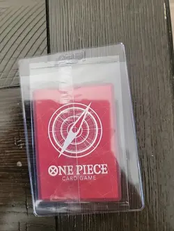 2025 JULY PSA ONE PIECE SHANKS PROMO CARD HOLO REFRACTOR OP01-001 SEALED RARE - Image 2