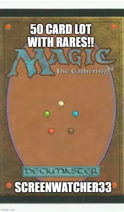 50 Card Lot Magic MTG w/ Rares + FREE bonus Rares - Image 1