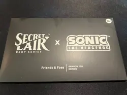 MTG Secret Lair x Sonic: Friends & Foes Rainbow Foil Edition. Read Description - Image 1