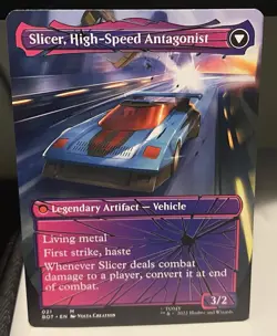 2022 MTG Magic The Gathering Universes Beyond Slicer, High-Speed Antagonist #021 - Image 1