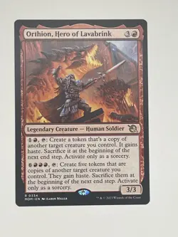 MTG - Orthion, Hero of Lavabrink -March Of The Machine NM/M Condition - Image 1