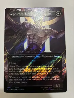 Sephiroth Fabled Soldier Borderless Surge Foil 0527 MTG Final Fantasy + Video - Image 3