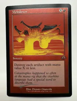 Meltdown - Retro Frame - Foil - 418 - Modern Horizons 3 (MH3) MTG - Image 1