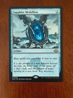 MTG Sapphire Medallion - Modern Horizons 3 NM - Image 1