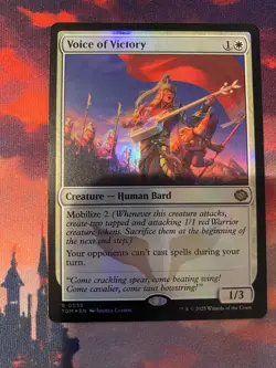 MTG Tarkir Dragonstorm Voice of Victory Foil - Image 1