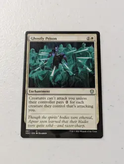 MTG Ghostly Prison - Commander 2021 NM - Image 1