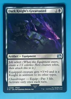 Mtg Dark Knight's Greatsword Final Fantasy Regular - Image 1