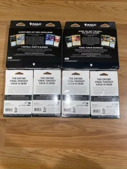 2 MTG Final Fantasy Commander Decks And 4 Play Packs (3 Packs In Each Box) - Image 2