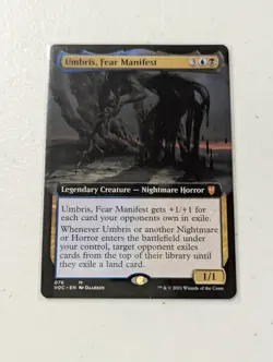 MTG Umbris, Fear Manifest - Extended Art - Crimson Vow Commander NM - Image 1