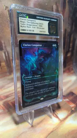 MTG Clarion Conqueror #400 Foil Showcase Tarkir Dragonstorm CGC Pristine 10 Pop1 - Image 3