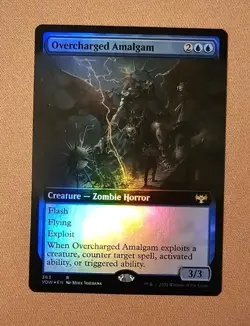 MTG Overcharged Amalgam (Extended Art) x1 LP *FOIL* from Innistrad: Crimson Vow - Image 1