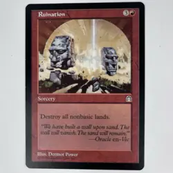 MTG Ruination Stronghold Magic The Gathering TCG Card NM Free Shipping - Image 1