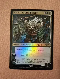 MTG Ajani, the Greathearted (Stained Glass) x1 LP *FOIL* from Secret Lair... - Image 1