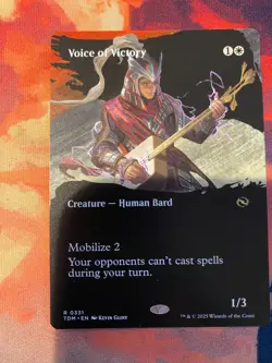 MTG Tarkir Dragonstorm Voice of Victory Borderless - Image 1