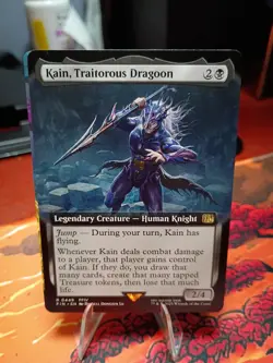 Kain, Traitorous Dragoon Extended Art - FIN 0449 NM - MTG Magic - Image 1