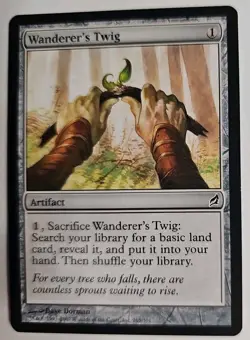 MTG Magic The Gathering Card Wanderer's Twig Artifact Lorwyn - Image 1