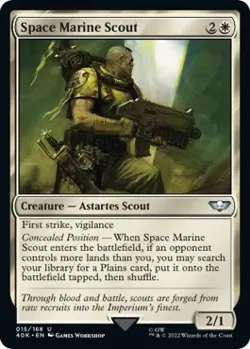 Space Marine Scout - 15 / English / Near Mint MTG - Image 1