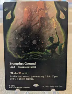 GALAXY FOIL Stomping Ground (Borderless) Edge of Eternities Foil MTG Magic - Image 1