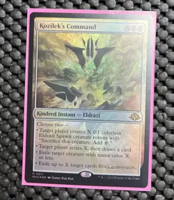 Kozileks's Command MTG Modern Horizons 3 NM Foil R 0011 - Image 1