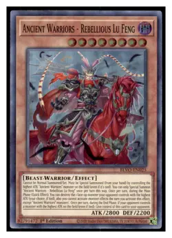 Yugioh Ancient Warriors #BLVO-EN025 Super Rare Blazing Vortex LP - Image 1