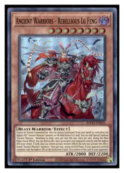 Yugioh Ancient Warriors #BLVO-EN025 Super Rare Blazing Vortex LP - Image 1