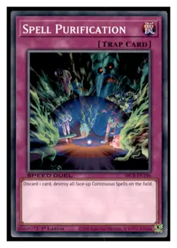 Yugioh Spell Purification #SBCB-EN196 Speed Duel: Battle City Box LP - Image 1