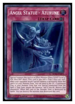 Yugioh Angel Statue #BLVO-EN079 Super Rare Blazing Vortex LP - Image 1