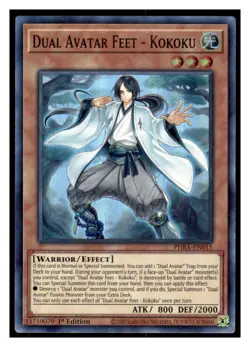 Yugioh Dual Avatar Feet #PHRA-EN015 Super Rare Phantom Rage LP - Image 1