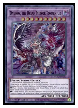 Yugioh Oneiros, the Dream Mirror Tormentor BLVO-EN042 Super Rare LP - Image 1