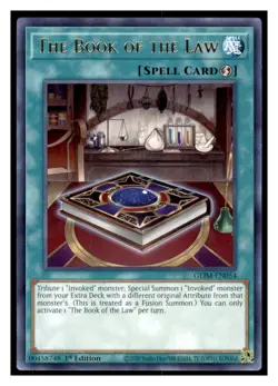 Yugioh The Book of the Law #GEIM-EN054 Rare Genesis Impact LP - Image 1