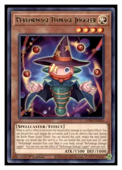 Yugioh Performage Damage Juggler #GEIM-EN060 Rare Genesis Impact LP - Image 1
