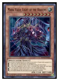 Yugioh Maha Vailo, Light of the Heavens #BLVO-EN024 Super Rare Blazing Vortex LP - Image 1