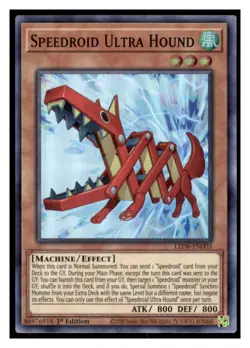 Yugioh Speedroid Ultra Hound #LED8-EN003 Super Rare Legendary Duelists LP - Image 1